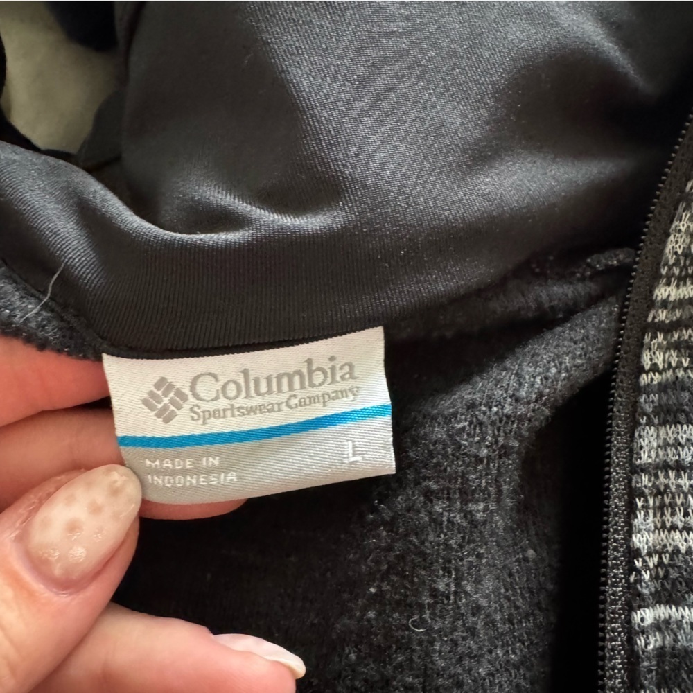 Columbia quarter zip black/grey size large - Picture 7 of 8